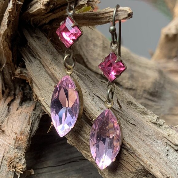 Swarovski Oval Crystal Dangle Earrings - Picture 6 of 9